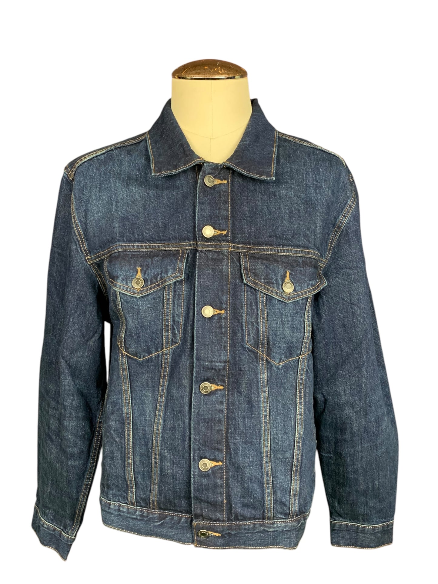 Creed Denim Jean Jacket Custom Rework Size XL