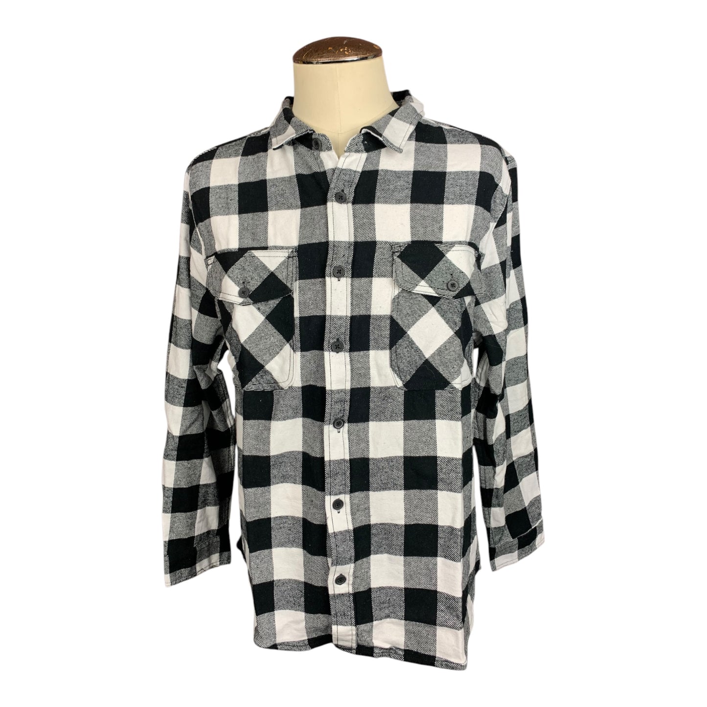 Black Craft Cult Flannel Shirt Custom Rework Size XL