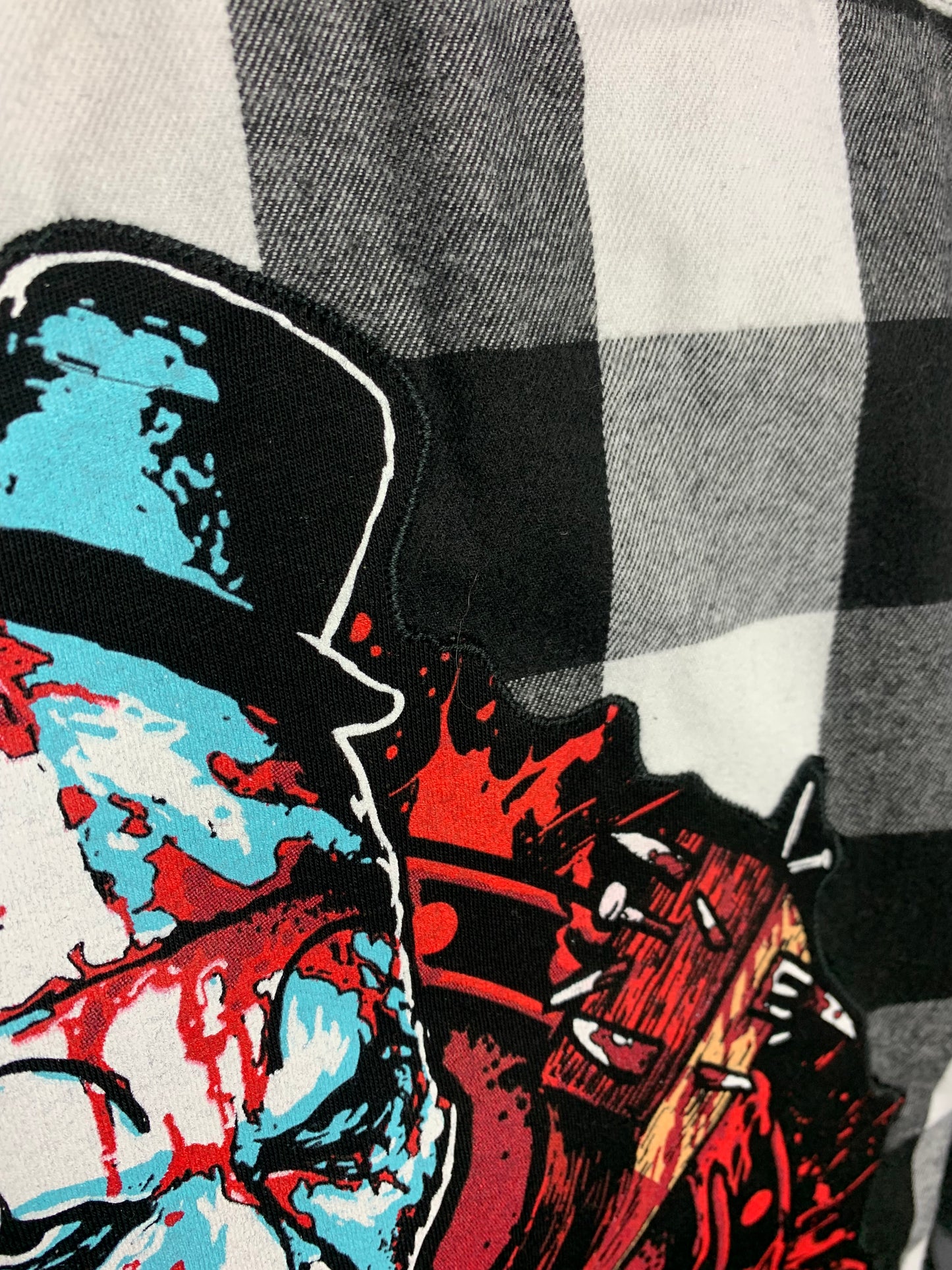 Terrifier Flannel Shirt Custom Rework XL