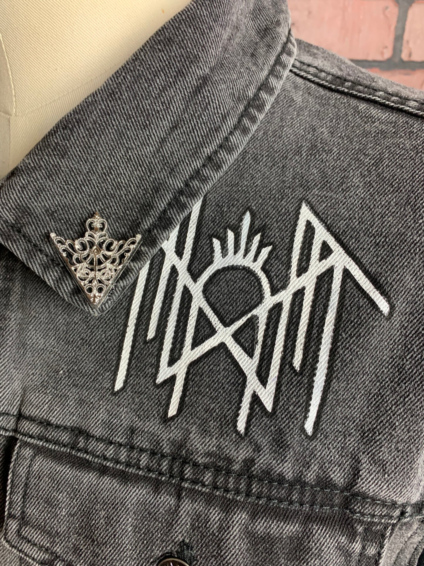 Sleep Token Jean Jacket Custom Rework XL II