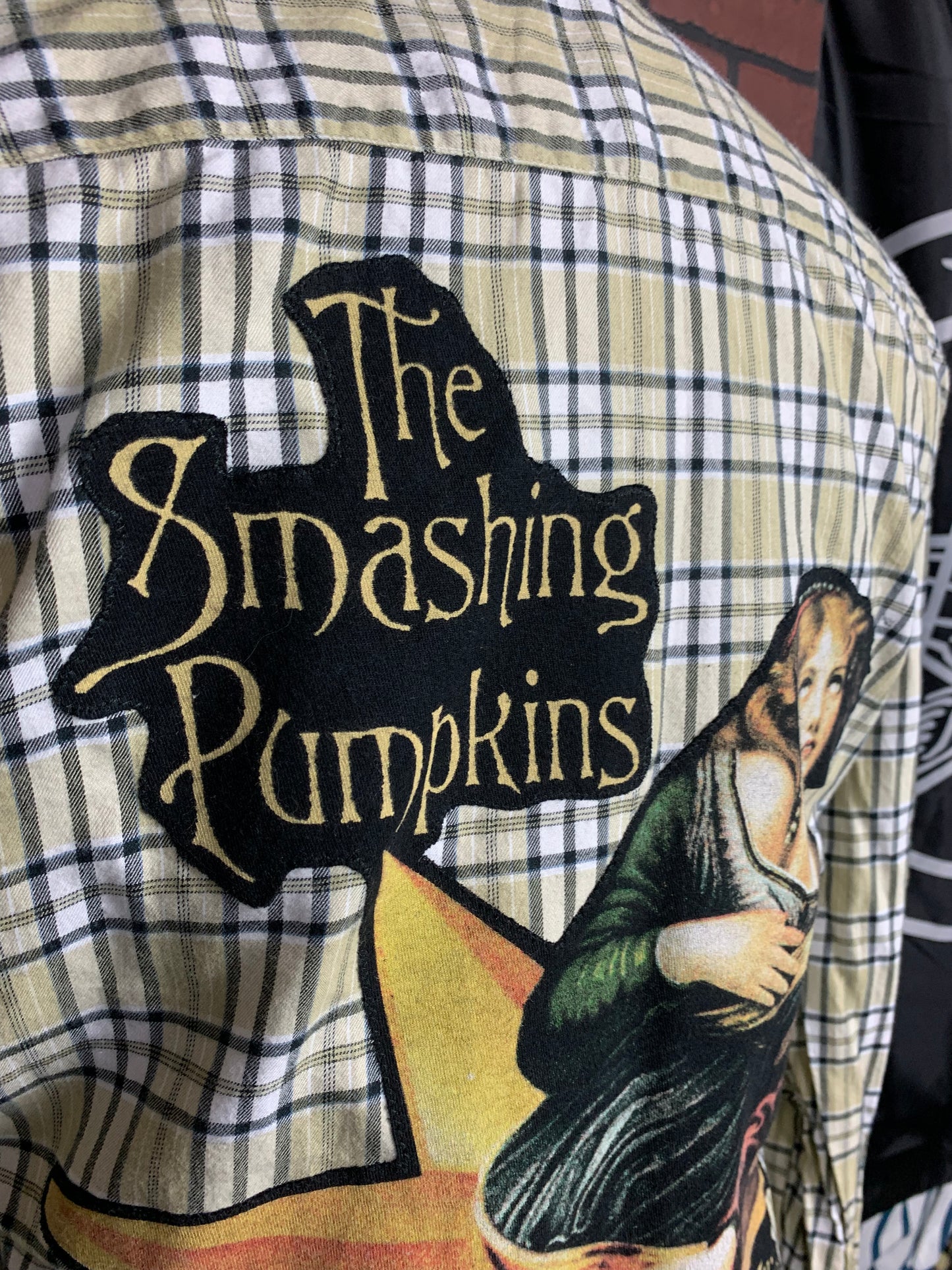 The Smashing Pumpkins Flannel Shirt Custom Rework XL