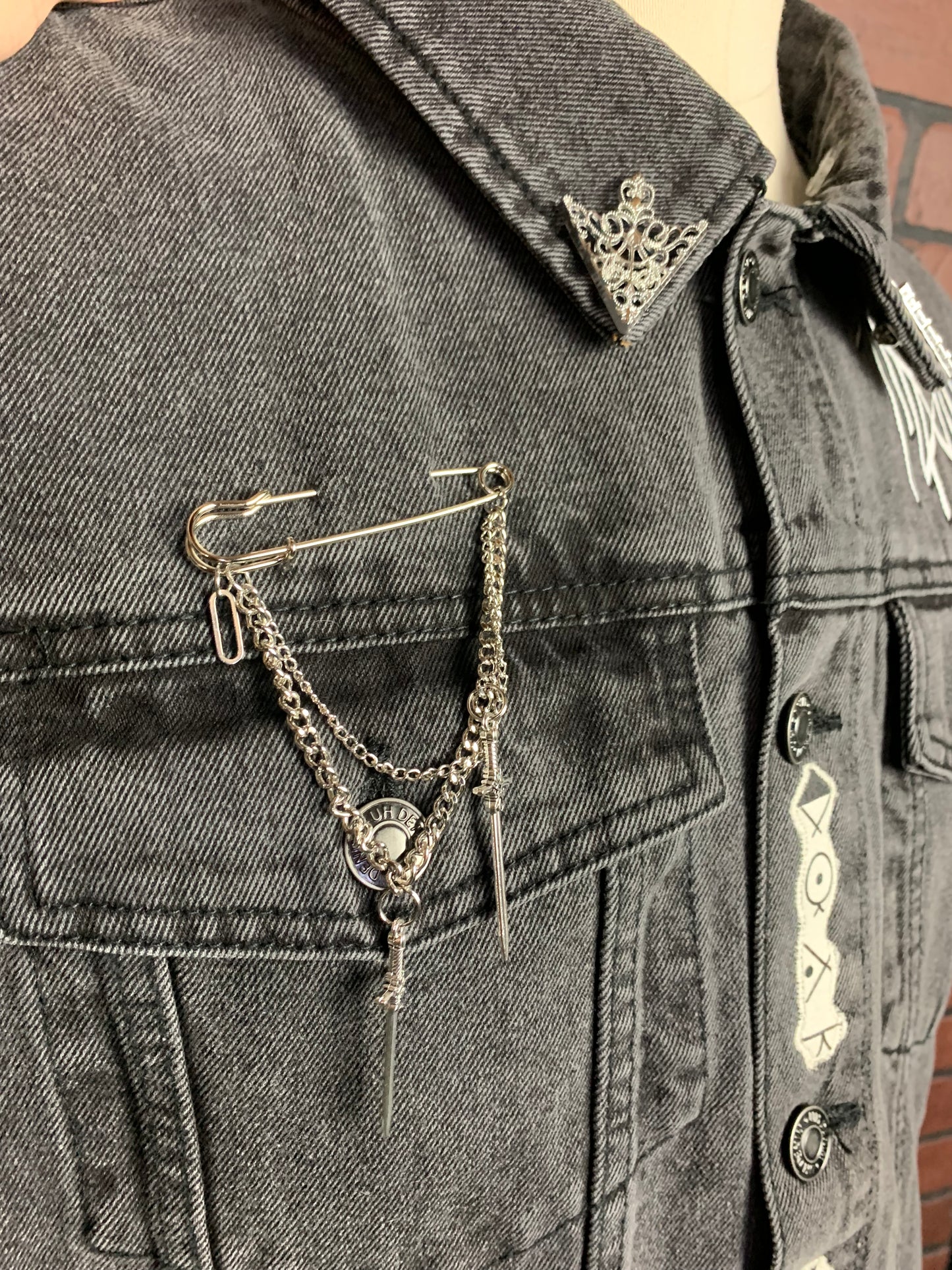Sleep Token Jean Jacket Custom Rework XL II