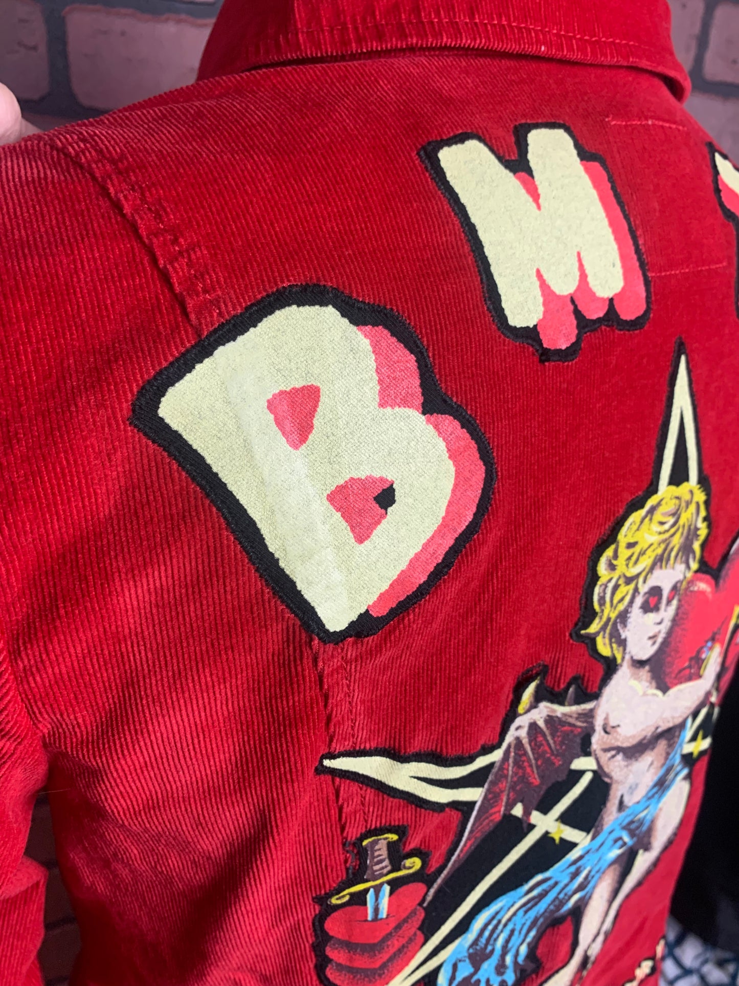 Bring Me The Horizon Ladies Jacket Custom Rework size Large