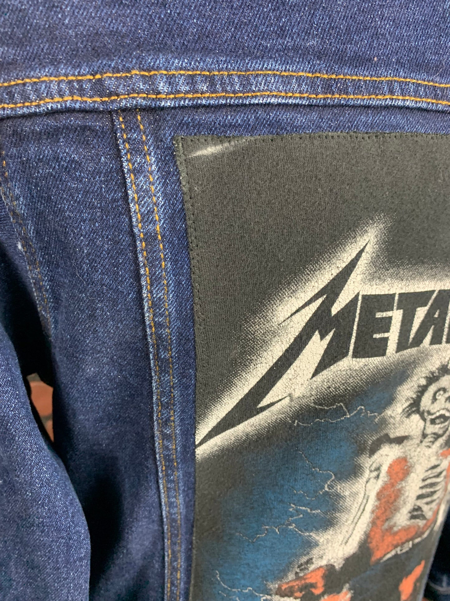 Metallica Jean Jacket Custom Rework Medium