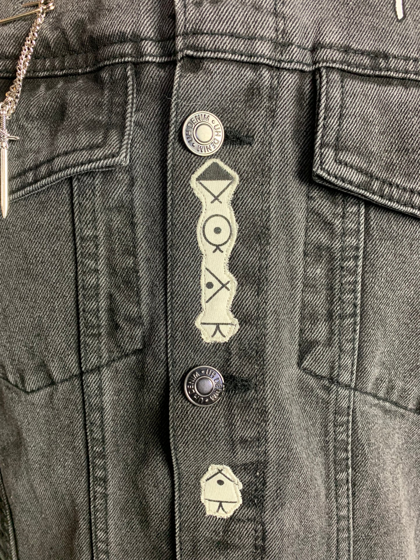 Sleep Token Jean Jacket Custom Rework XL II