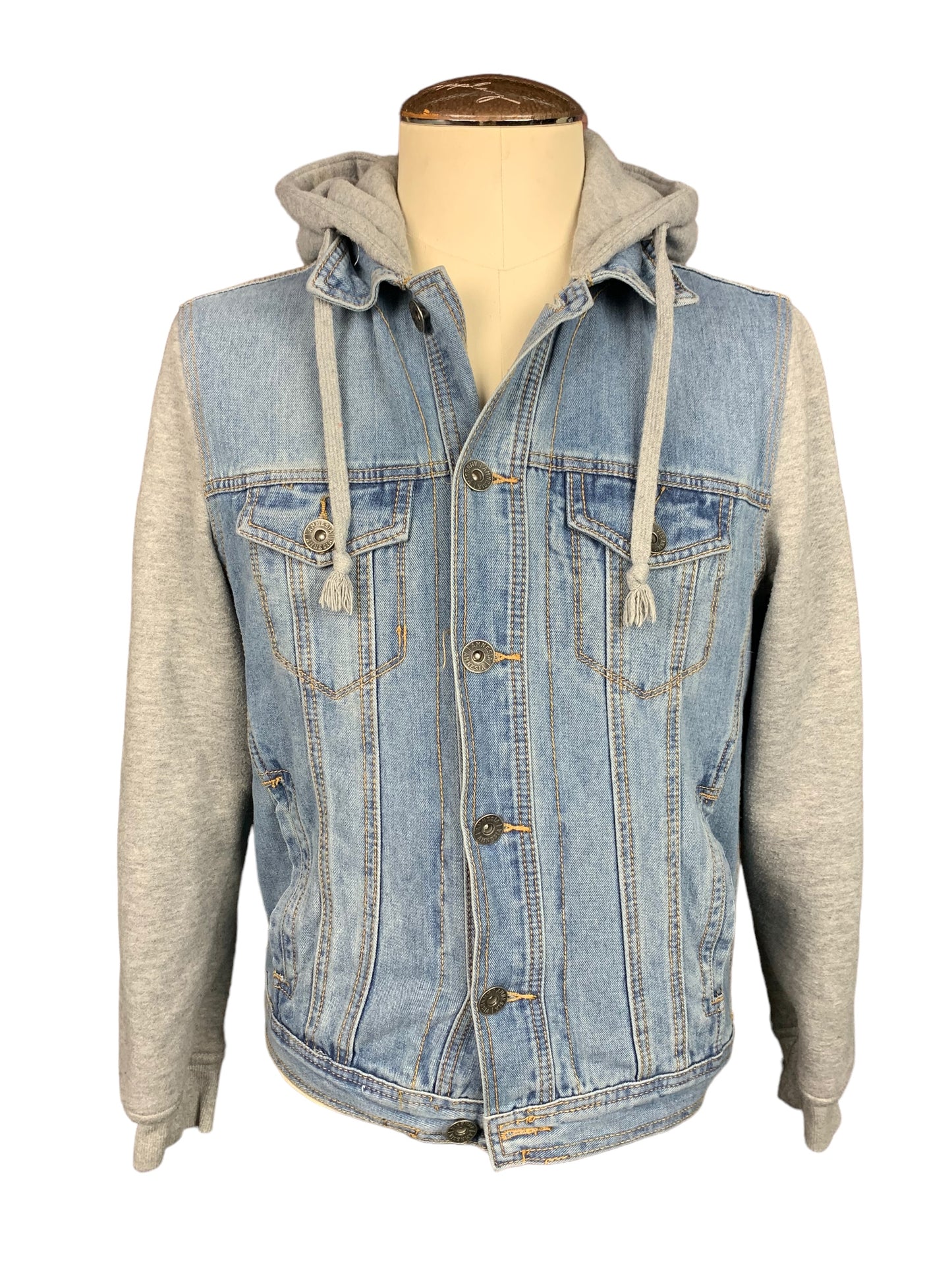 Smokey Says Keep It Green Jean Jacket Custom Rework M