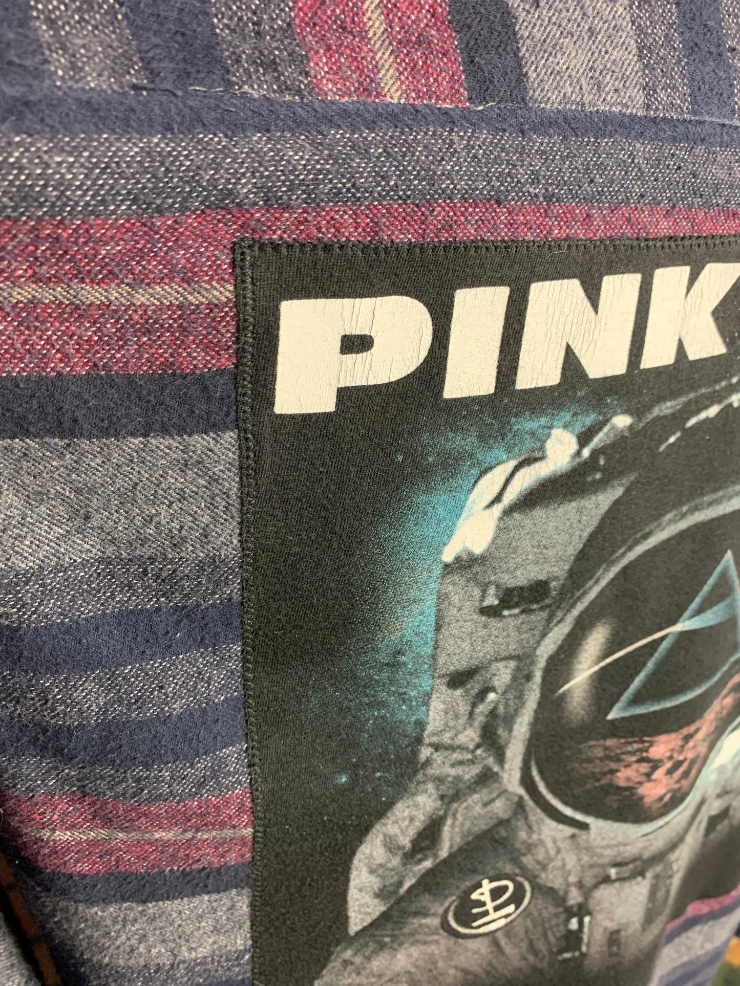 Pink Floyd Button Up Shirt Custom Rework L
