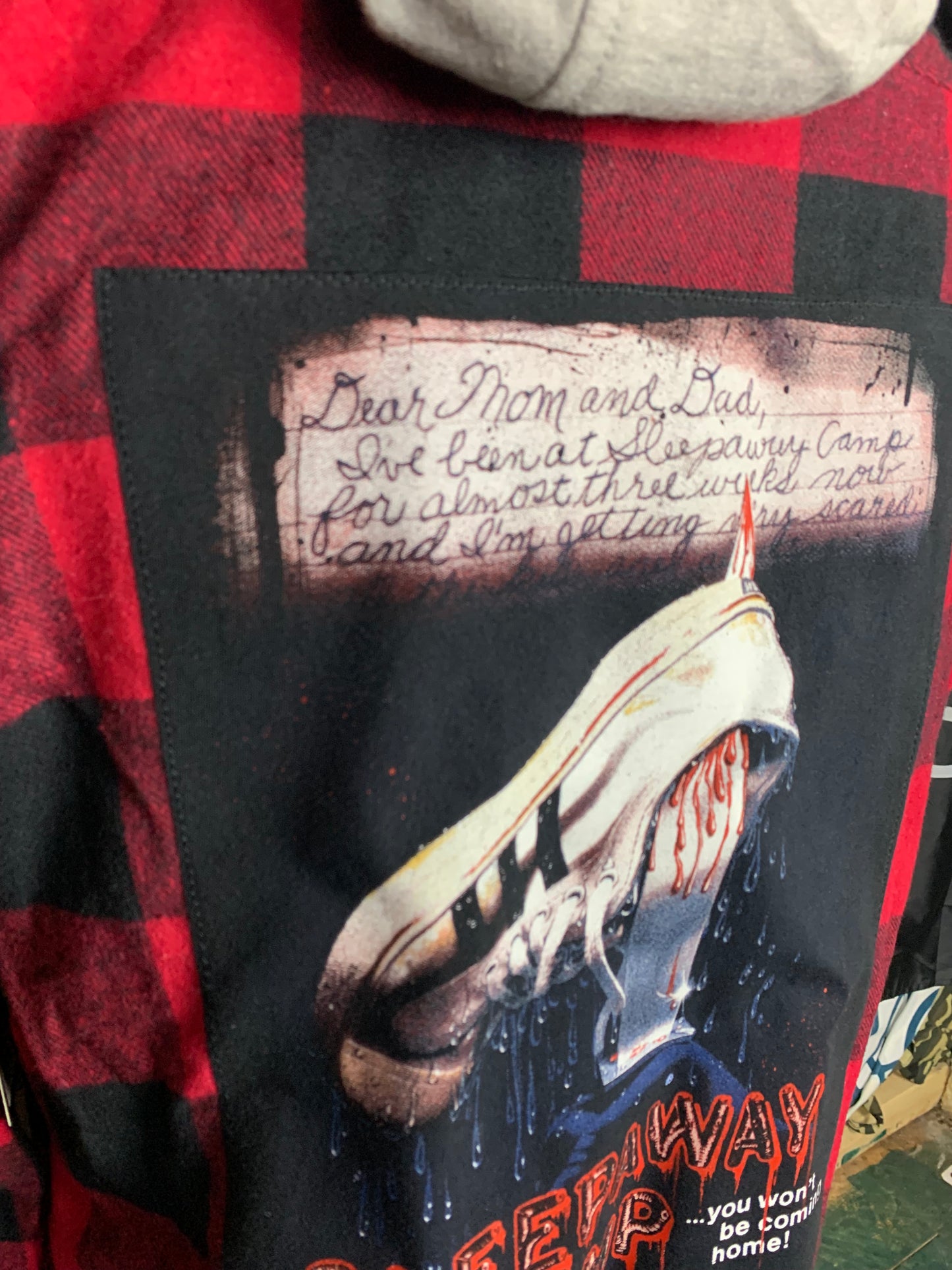 Sleepyaway Camp Flannel Shirt Custom Rework M