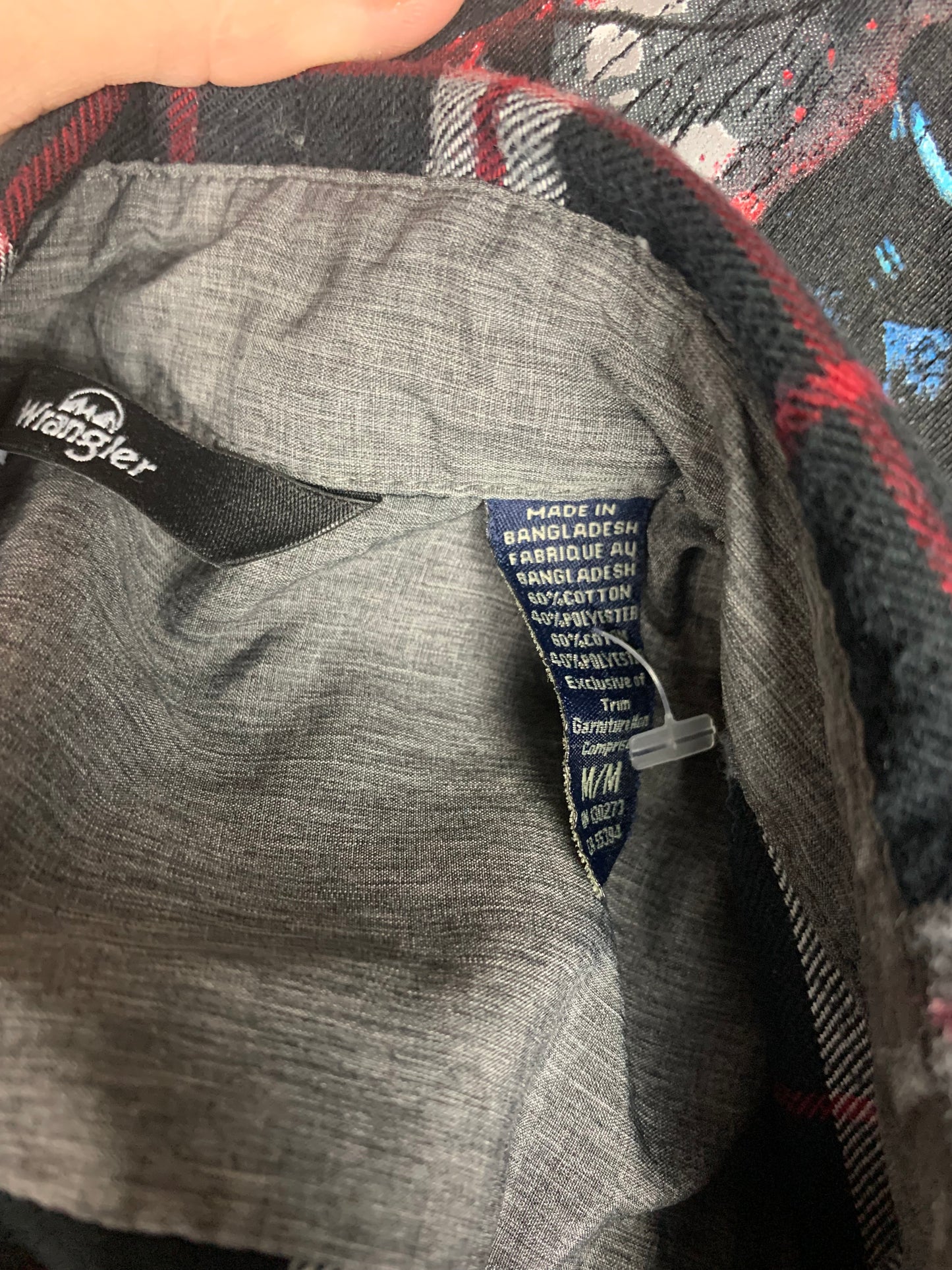 Ghostface Scream Flannel Shirt Custom Rework M