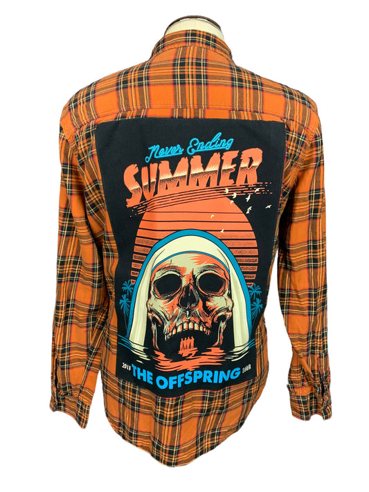 The Offspring Flannel Shirt Custom Rework XL