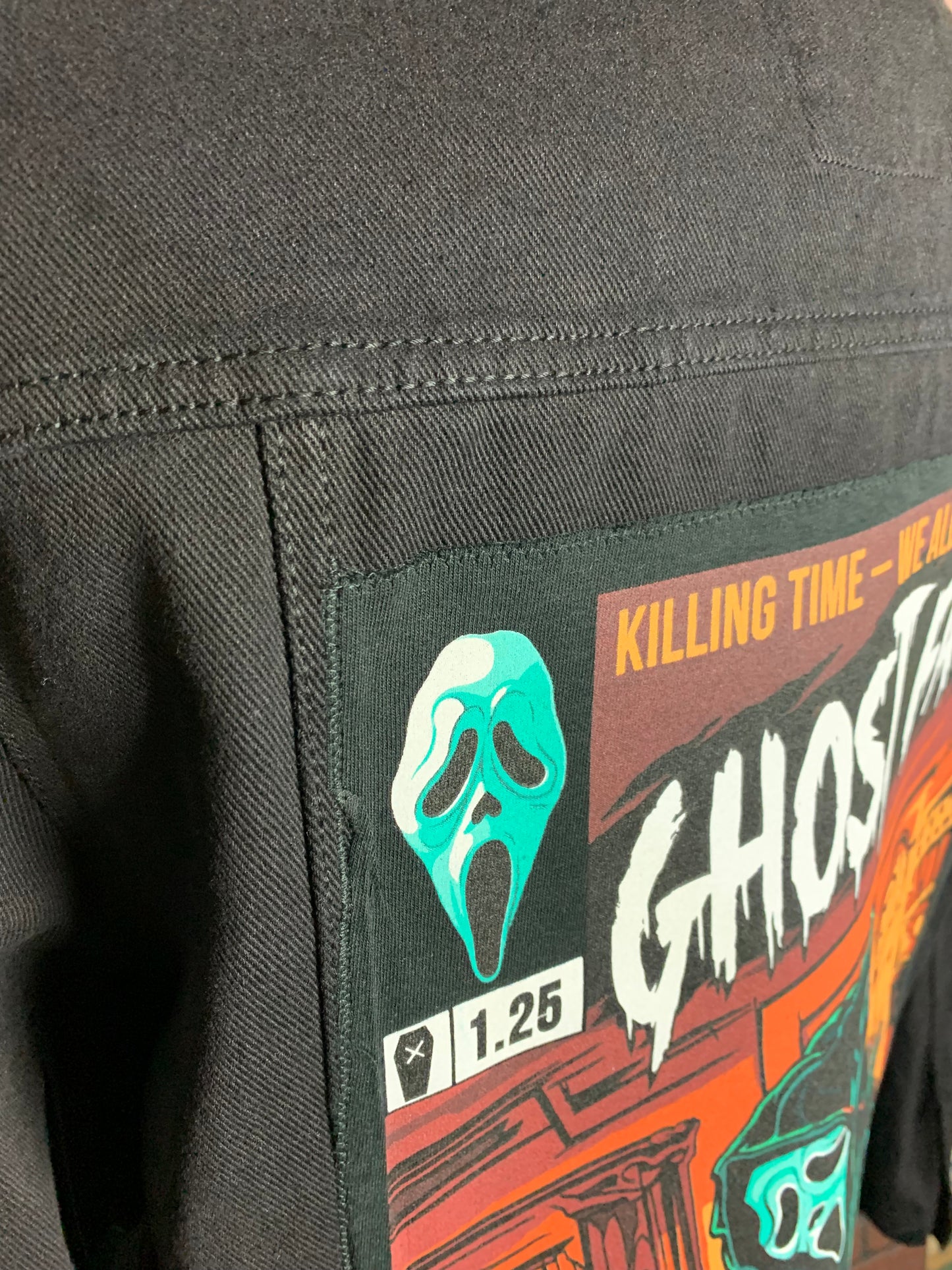 Ghostface Jean Jacket Custom Rework XL
