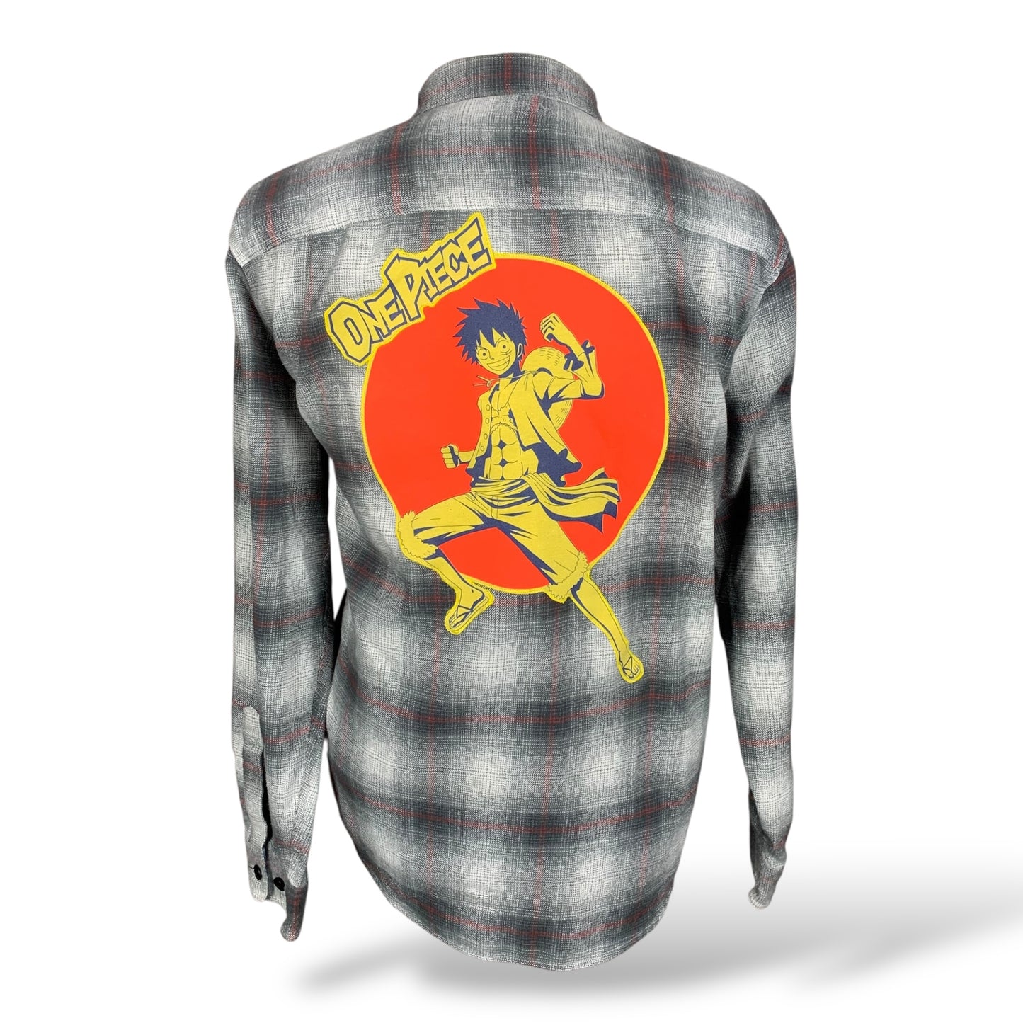 One Piece Flannel Shirt Custom Rework XL