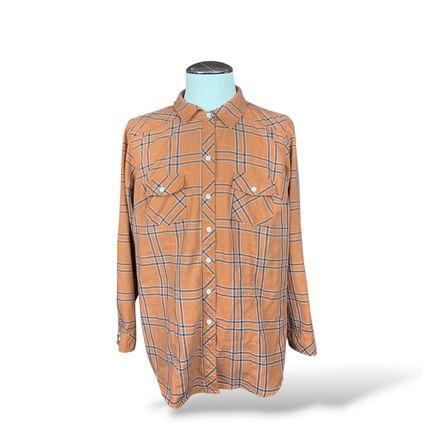 Trick ‘r Treat Flannel Shirt Custom Rework Ladies 2X