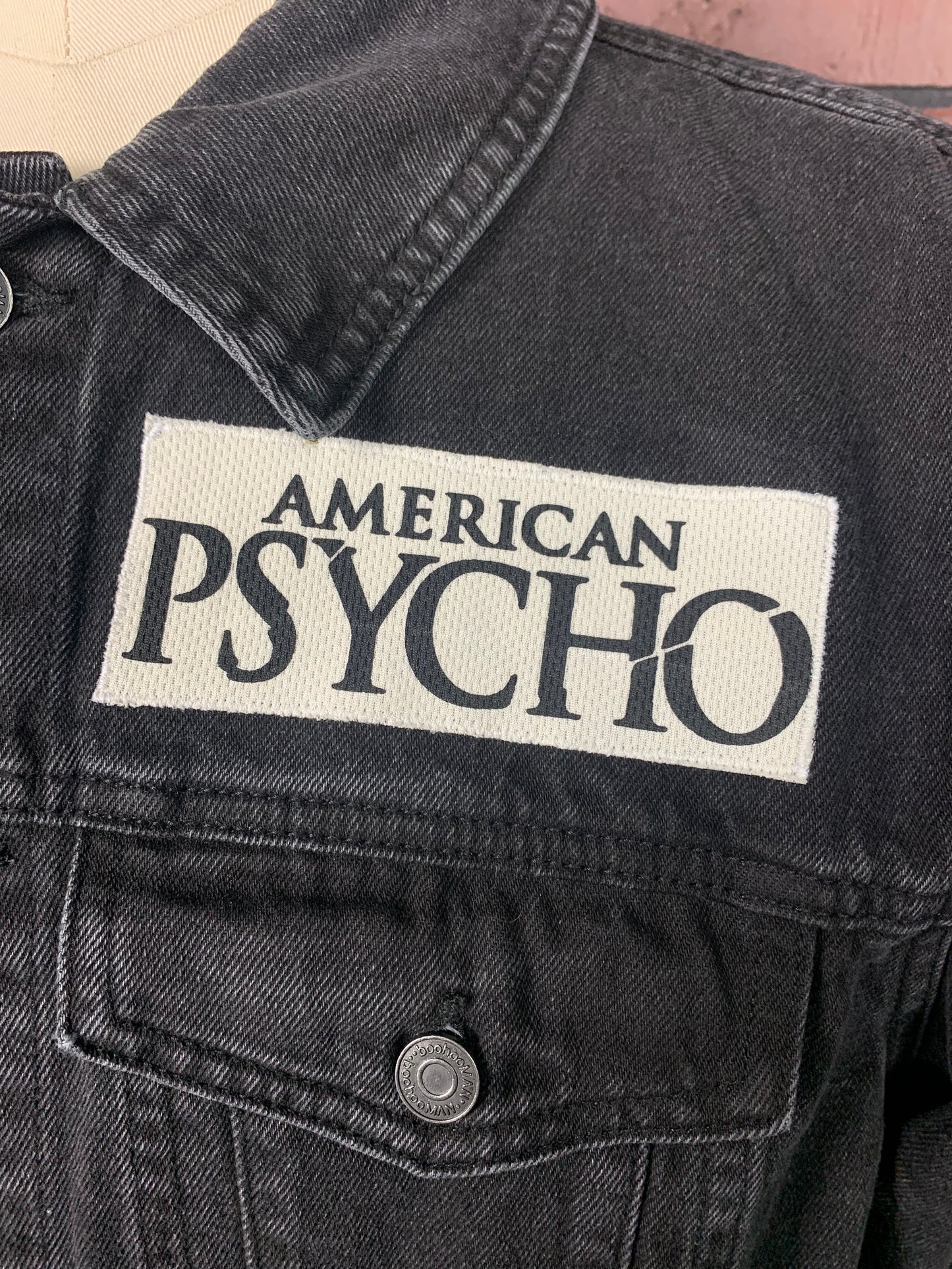 American Psycho Jean Jacket Custom Rework L