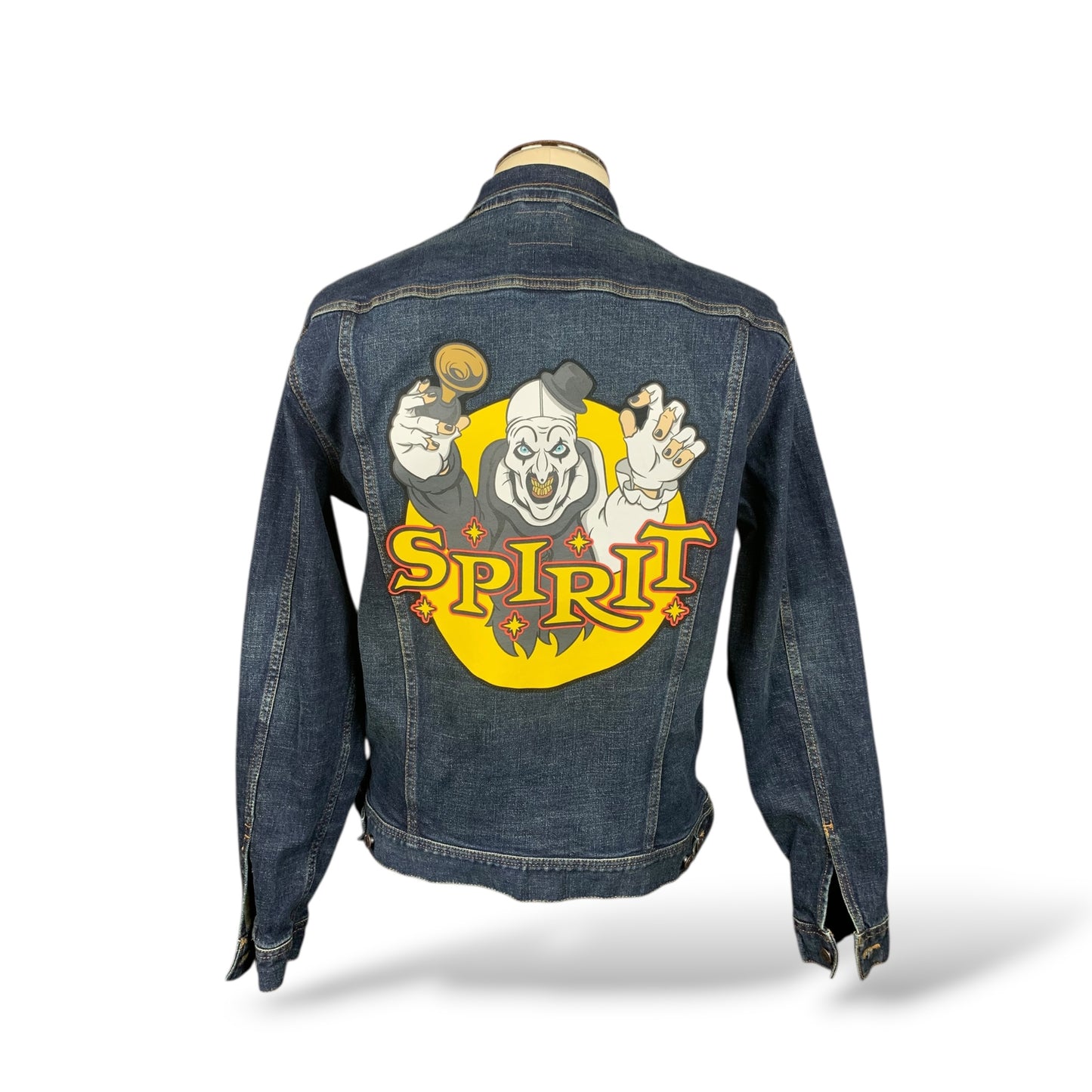 Terrifier x Spirit Halloween Jean Jacket Custom Rework Size Large