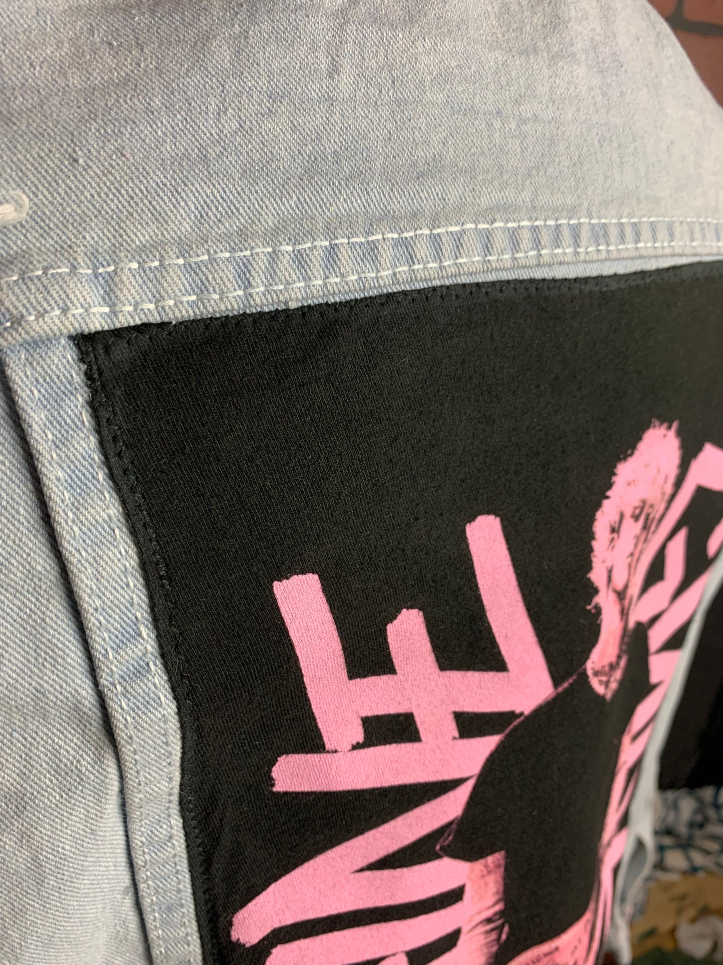 Machine Gun Kelly Denim Jacket Custom Rework XL