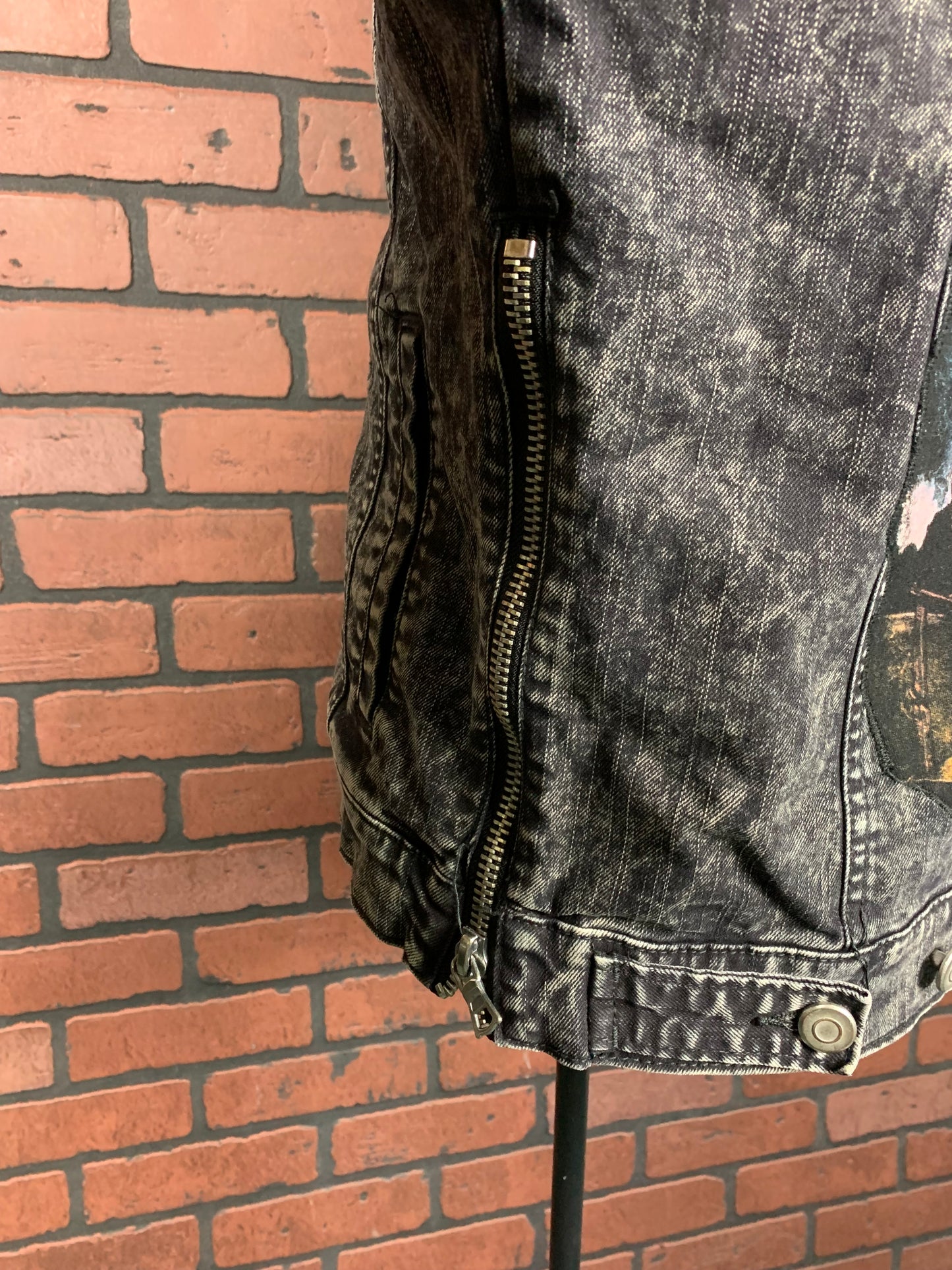 Pierce the Veil Denim Jean Jacket Custom Rework Size Small