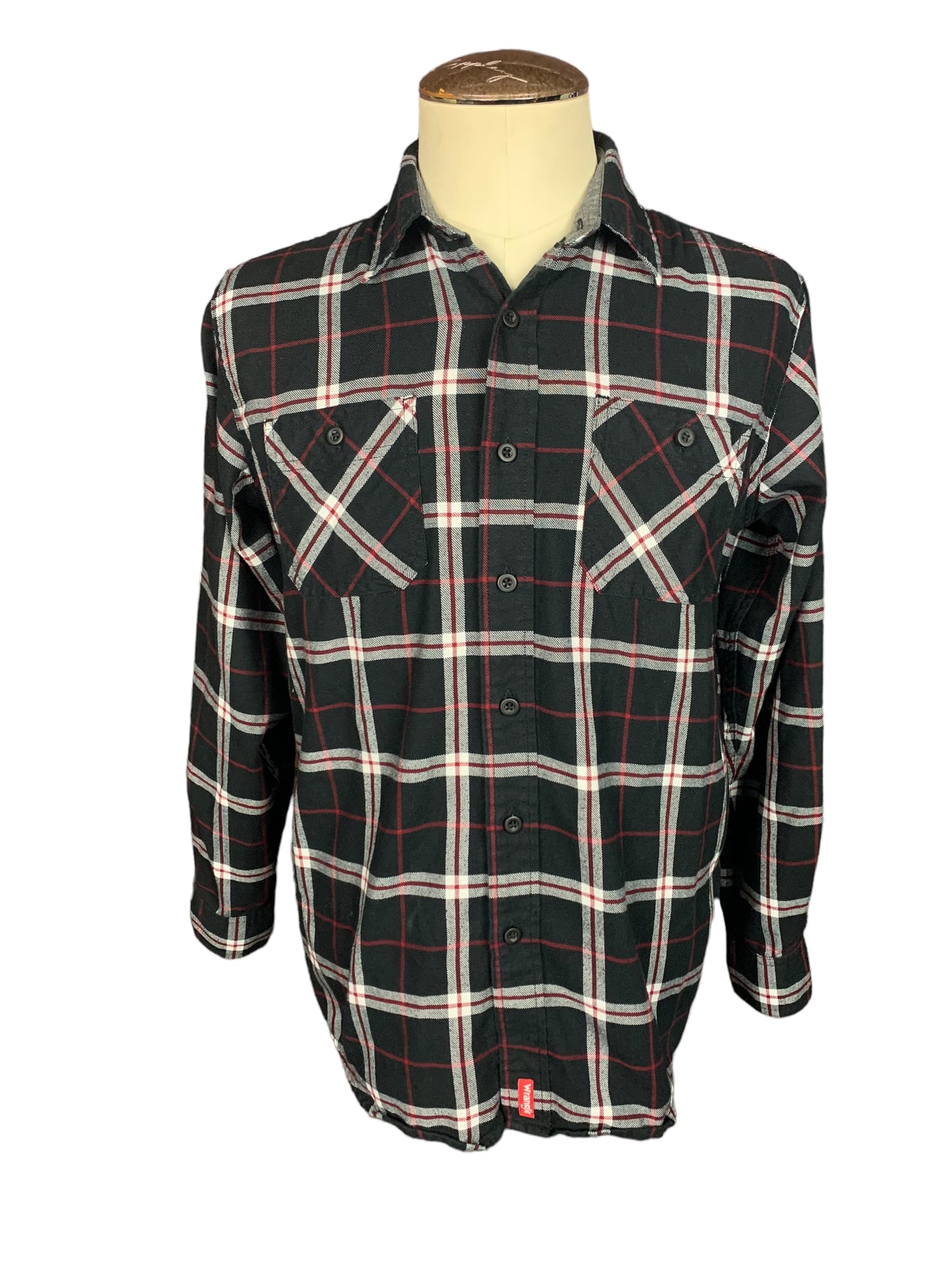 Ghostface Scream Flannel Shirt Custom Rework M
