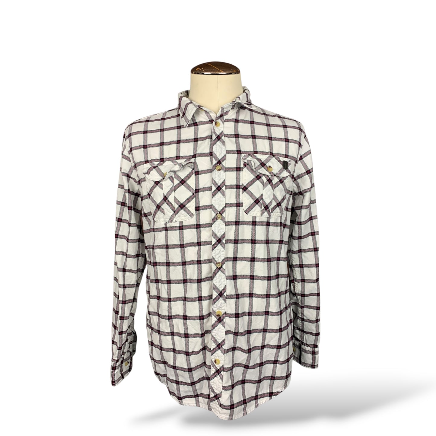 Scream Ghostface Flannel Shirt Custom Rework Size XL