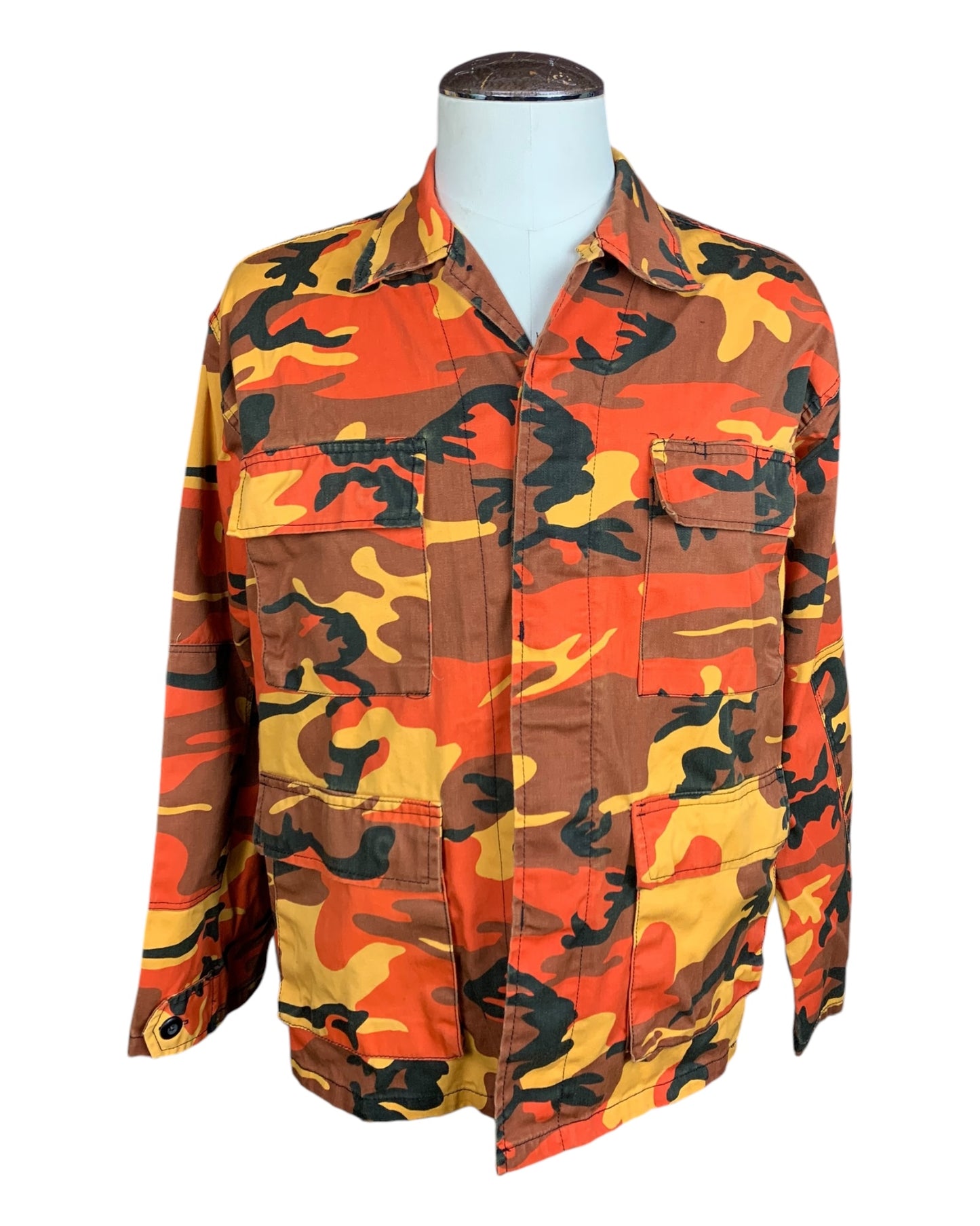 Charizard Camo Canvas Jacket Custom Rework XL