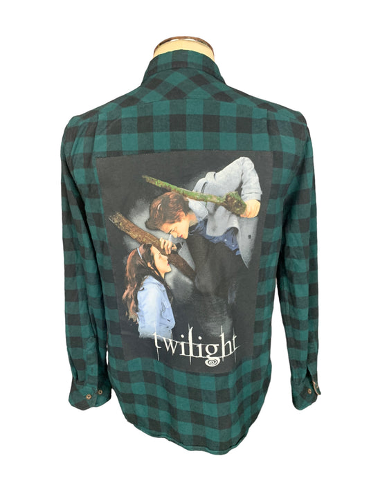 Twilight Flannel Shirt Custom Rework M