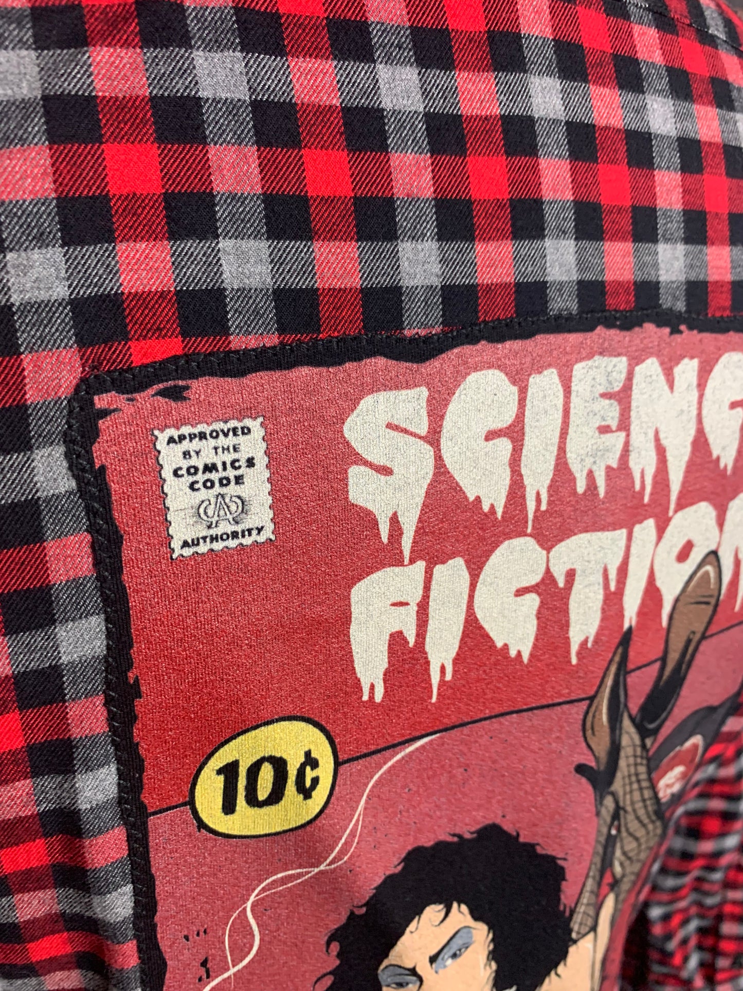 Rocky Horror Picture Show Flannel Shirt Custom Rework S