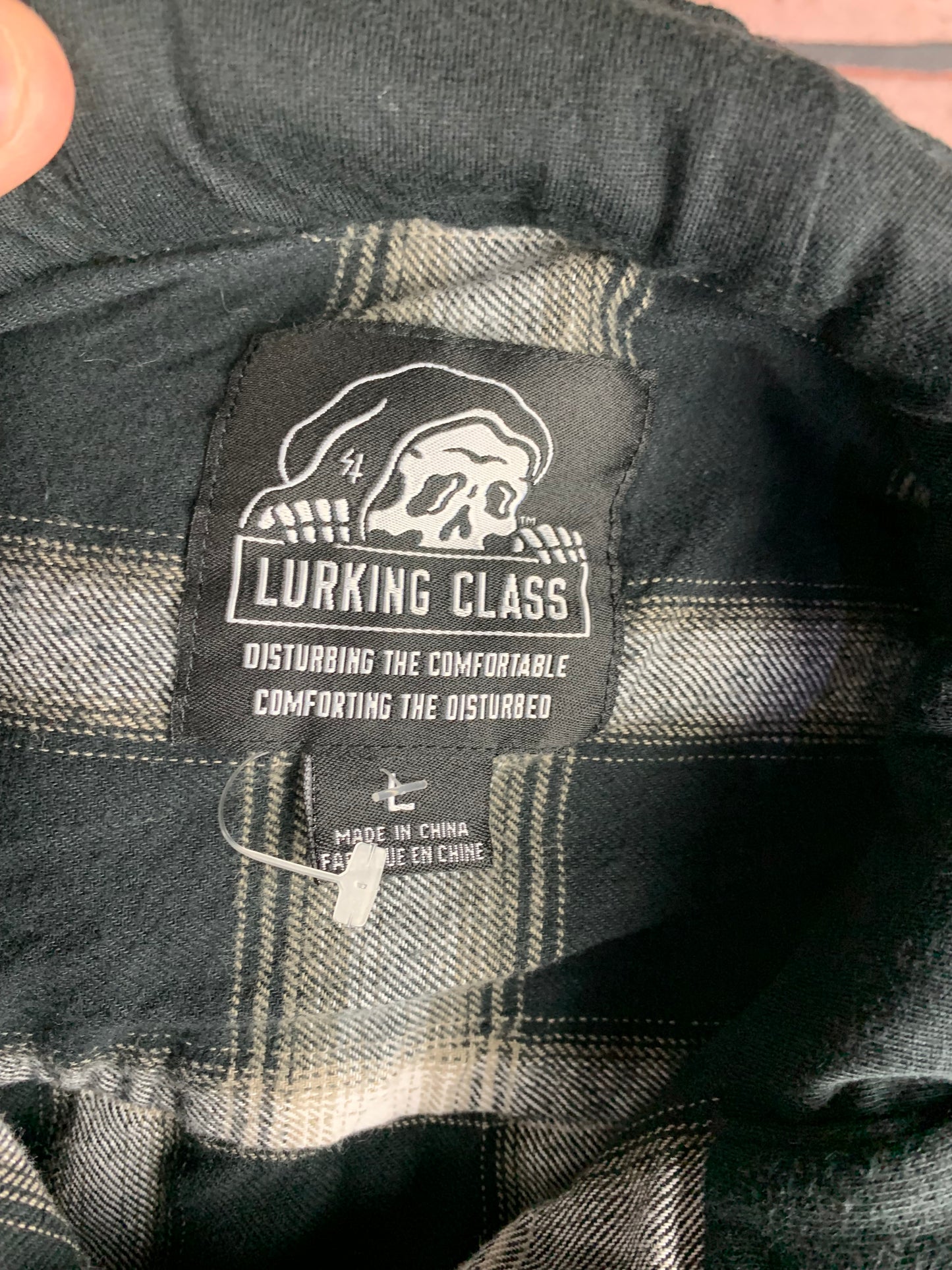 Lurking Class Teamwork Flannel Shirt Custom Rework Large