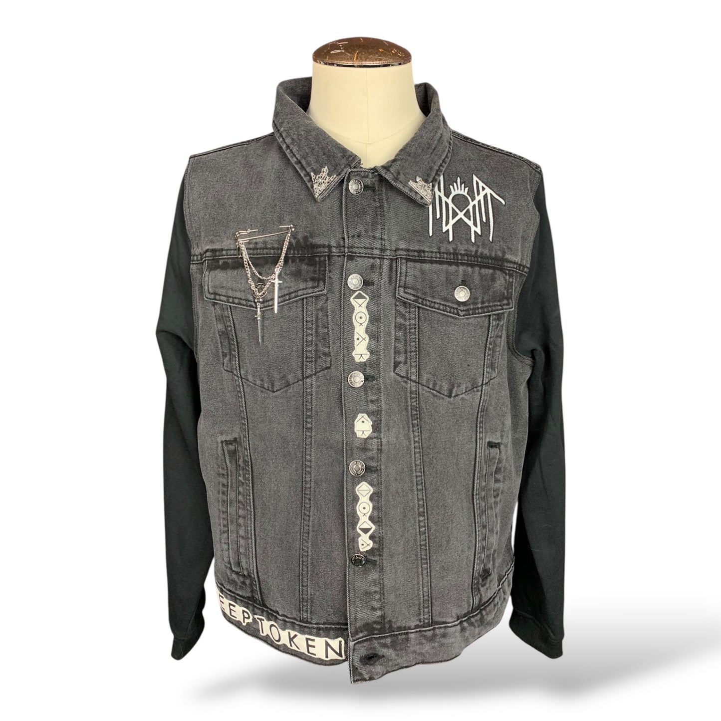 Sleep Token Jean Jacket Custom Rework XL II