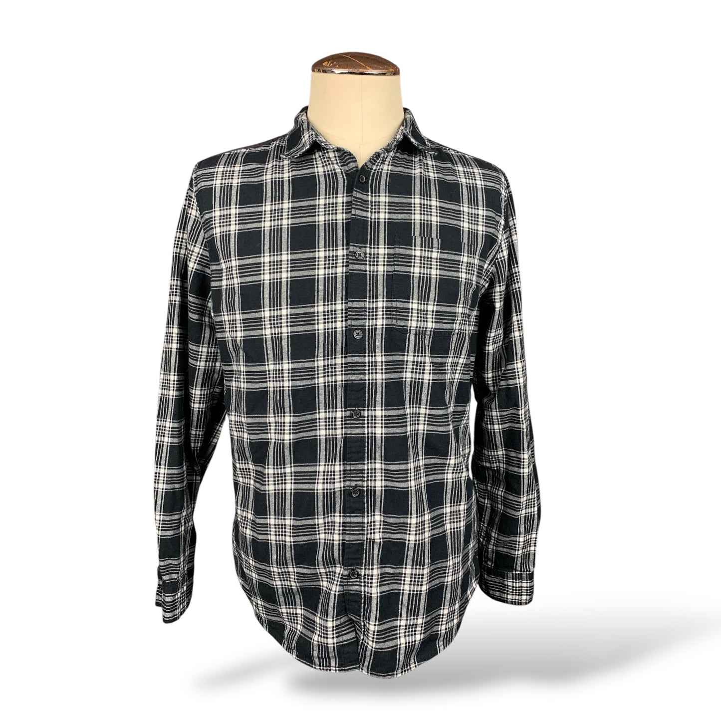 Blackcraft Cult Plaid Button Down Shirt Custom Rework Large