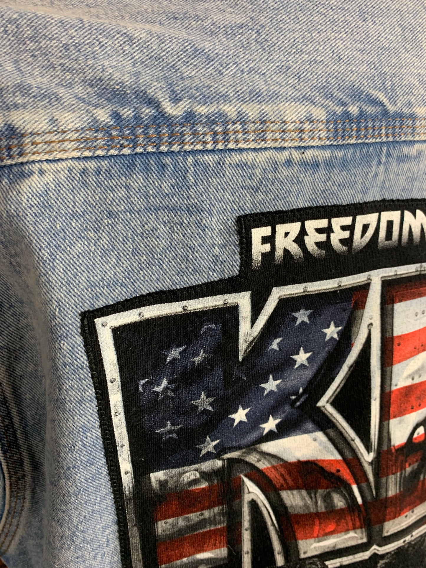 Kiss Denim Shacket Custom Rework XL