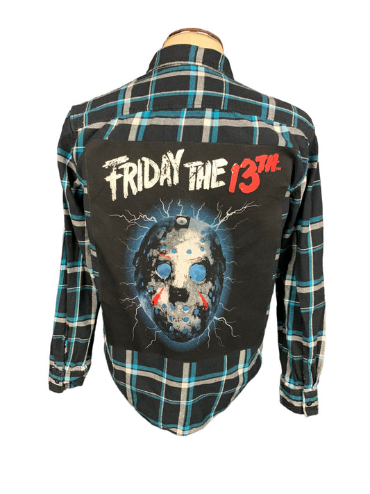 Friday the 13th Flannel Shirt Custom Rework