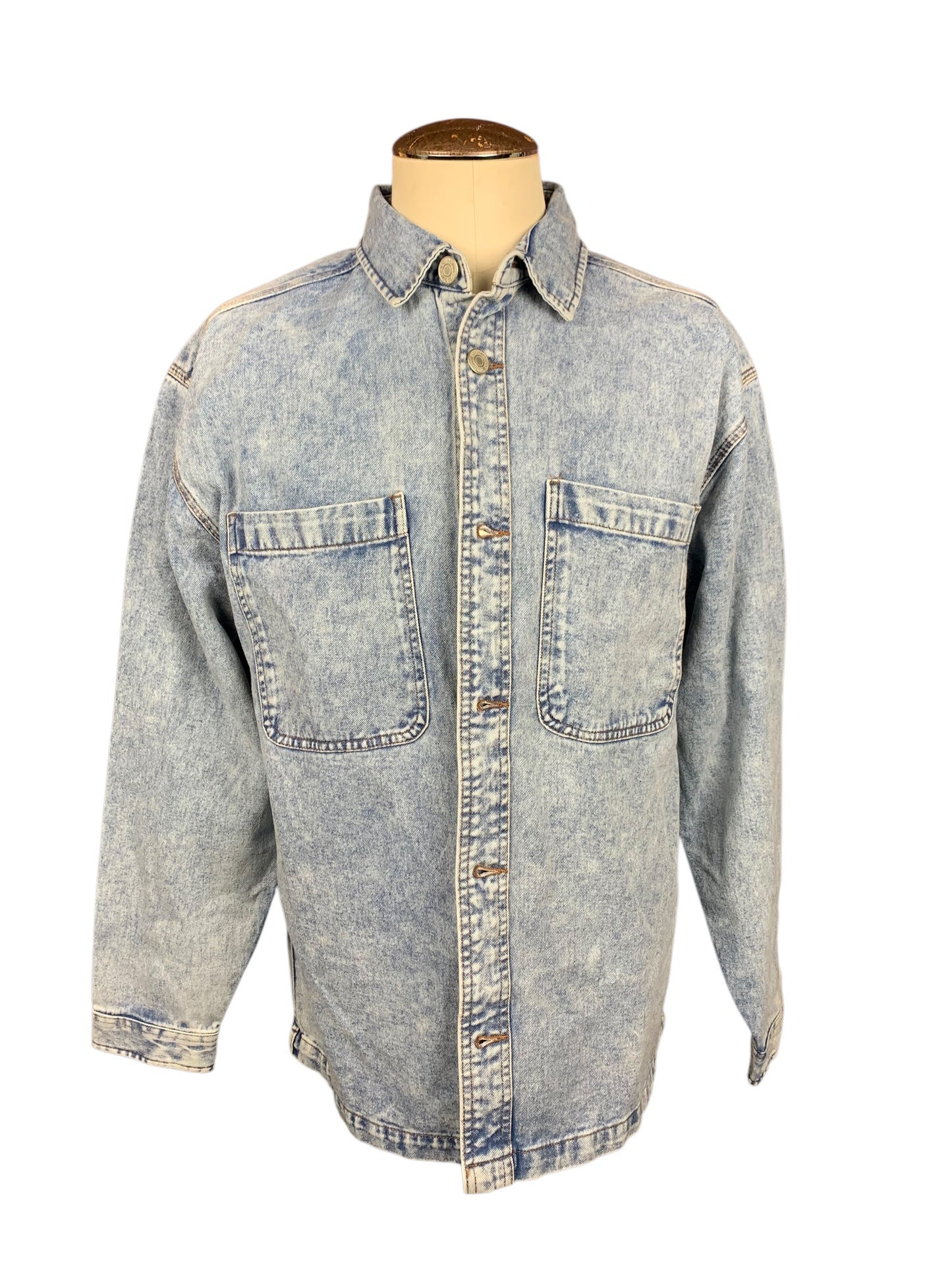 Neck Deep Denim Shacket Custom Rework oversized Xl