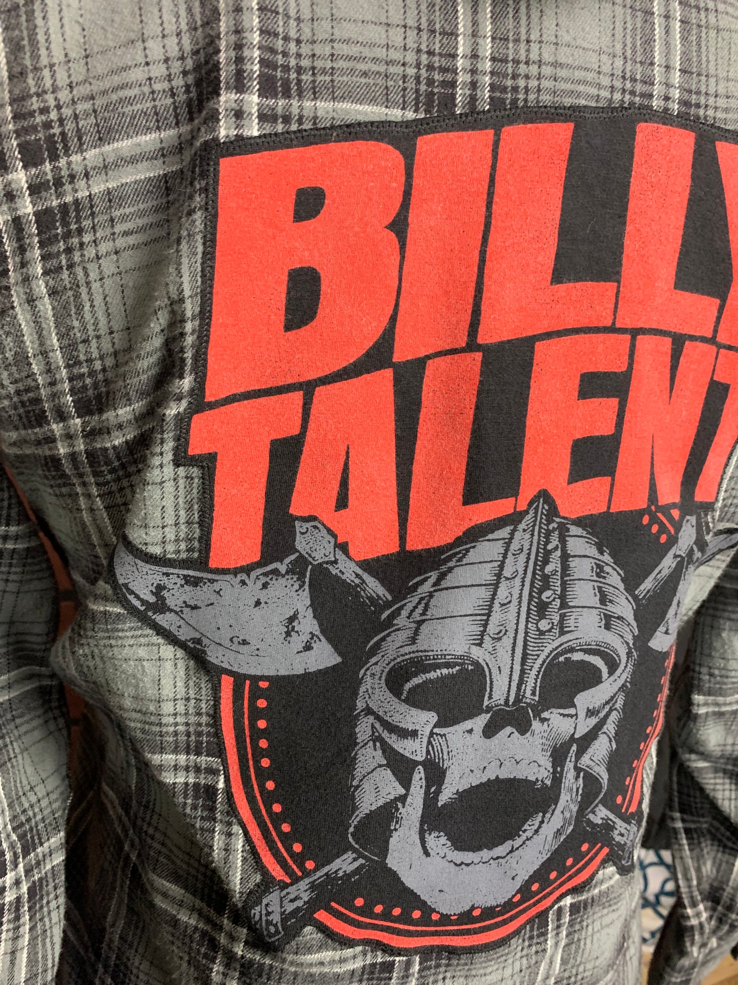 Billy Talent Flannel Shirt Custom Rework XL