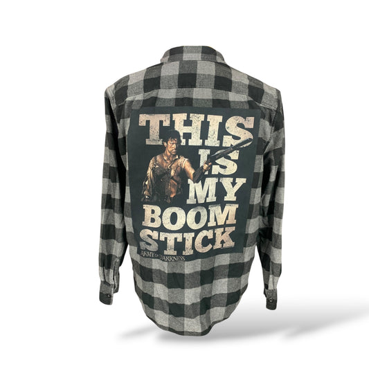 Army of Darkness Flannel Shirt Custom Rework Size XL