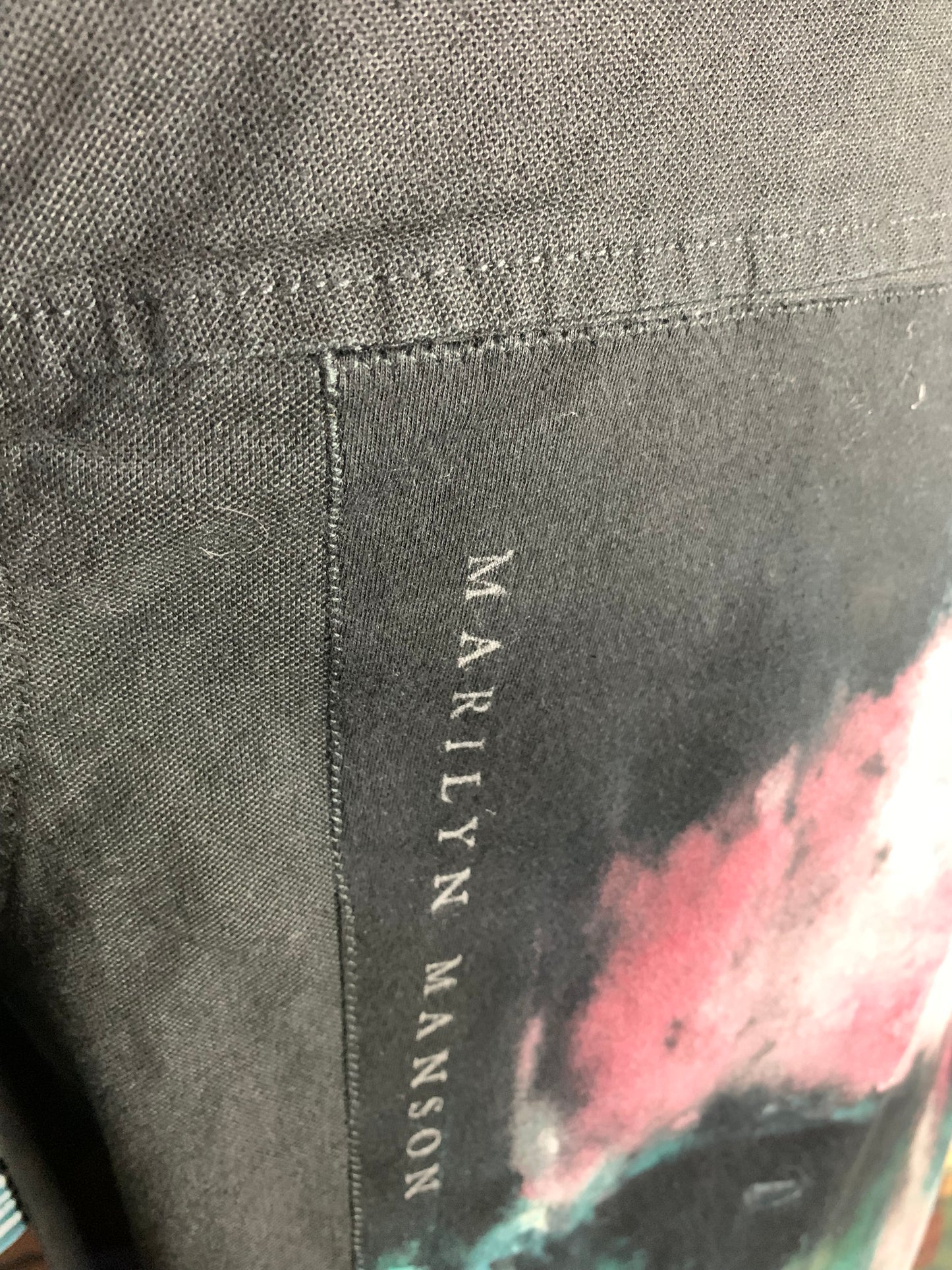 Marilyn Manson Zip Up Work Jacket Custom Rework L