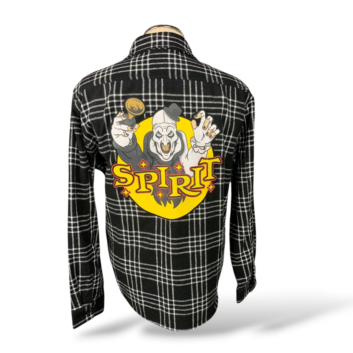 Spirit x Terrifier Flannel Shirt Custom Rework Size Large