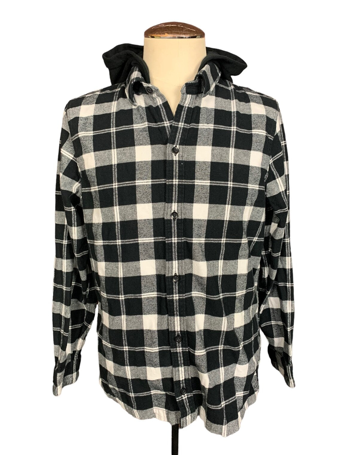 Devouring Your Soul Hooded Flannel Custom Rework L
