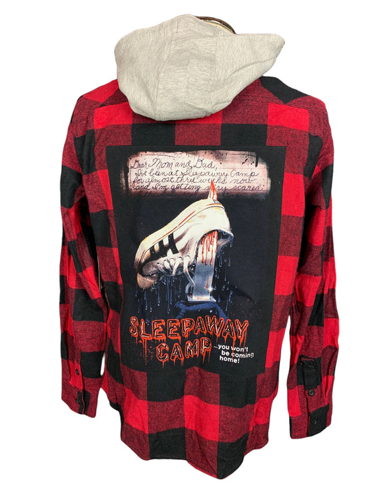 Sleepyaway Camp Flannel Shirt Custom Rework M
