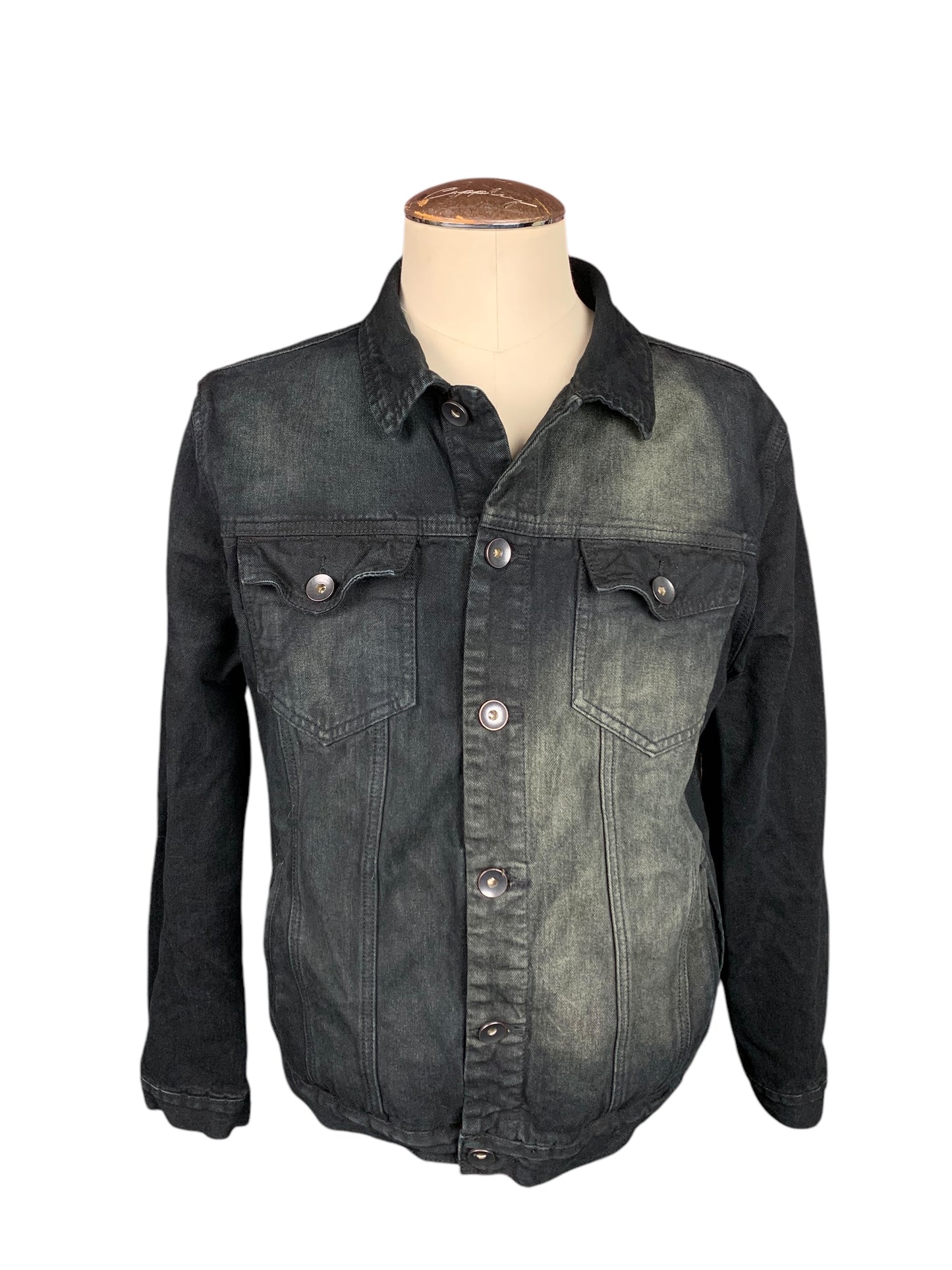 Black Craft Cult Denim Jacket Custom Rework XL