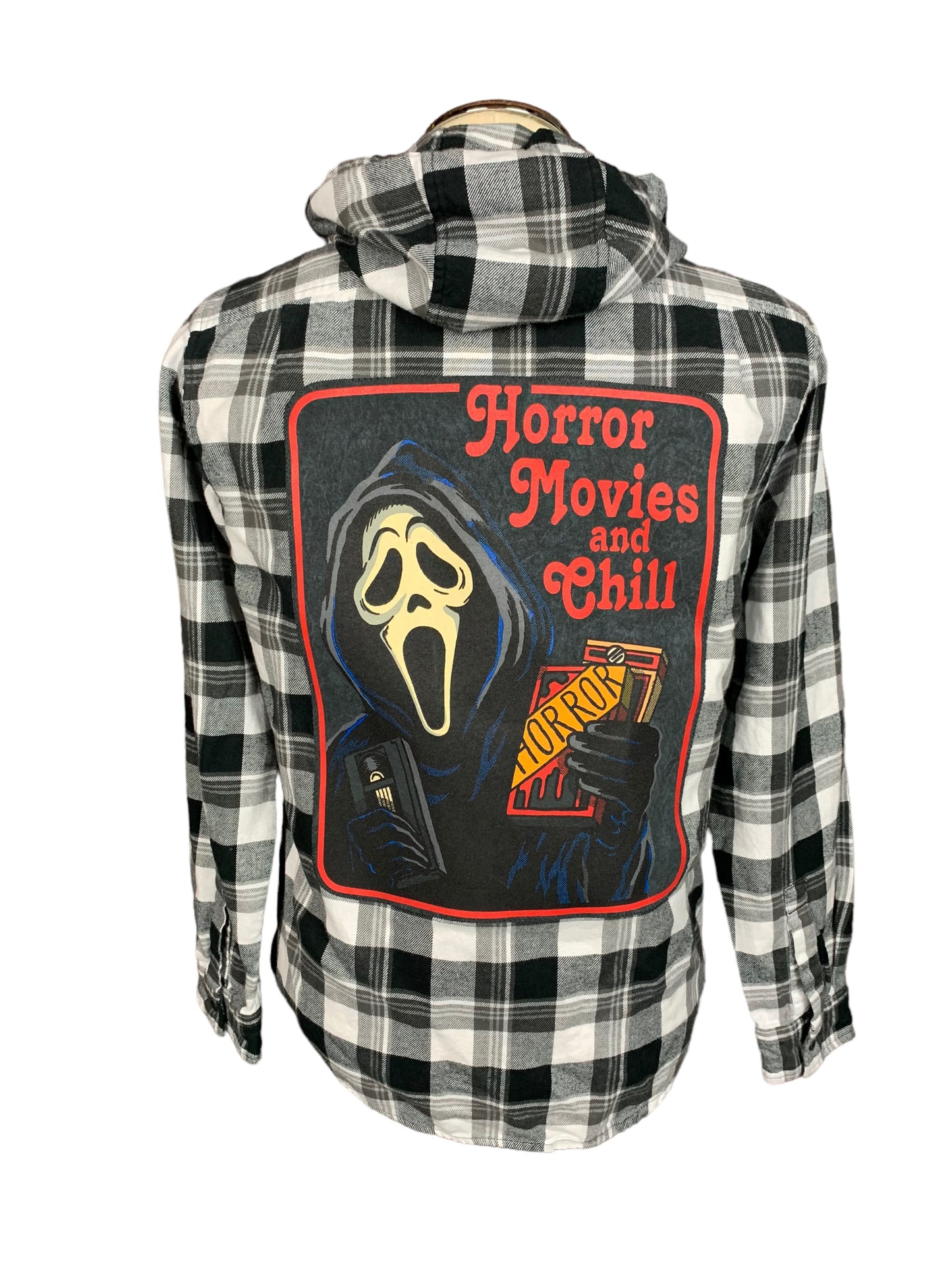 Ghostface Flannel Shirt Custom Rework S