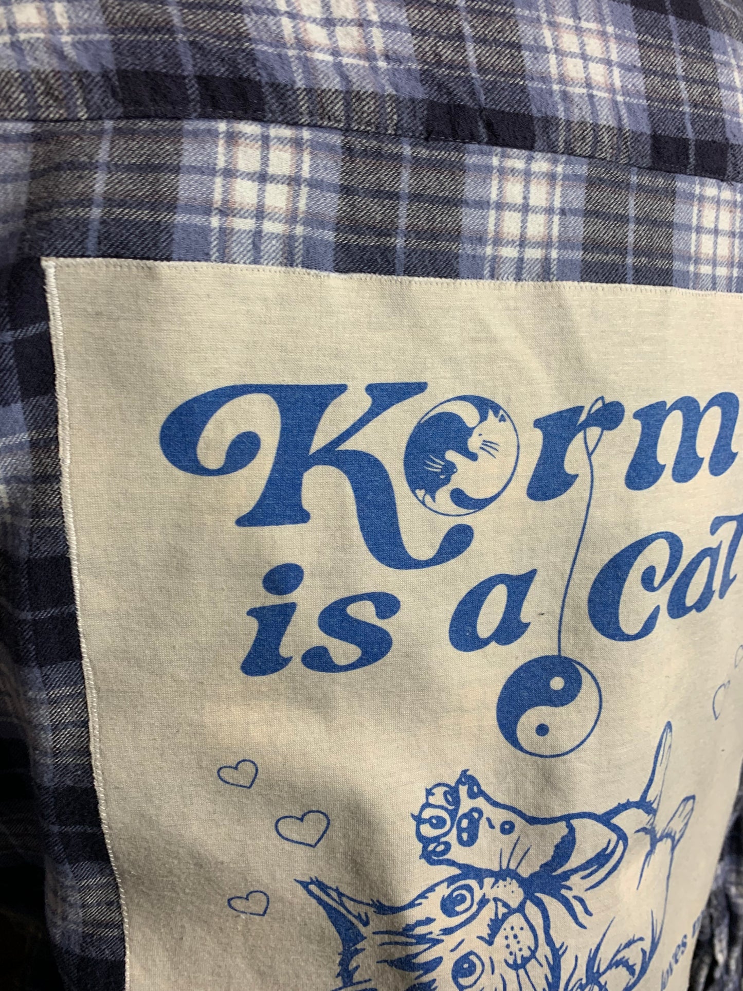 Taylor Swift Karma is a Cat Flannel Custom Rework