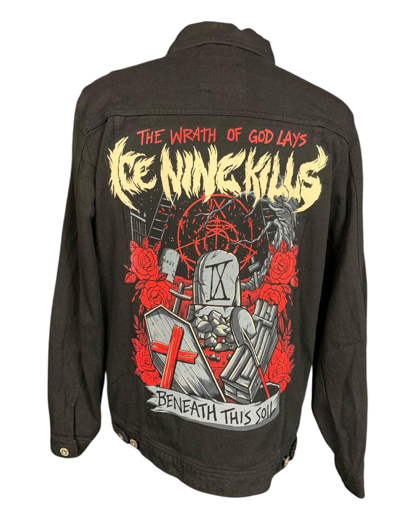 Ice Nine Kills Jean Jacket Custom Rework XL