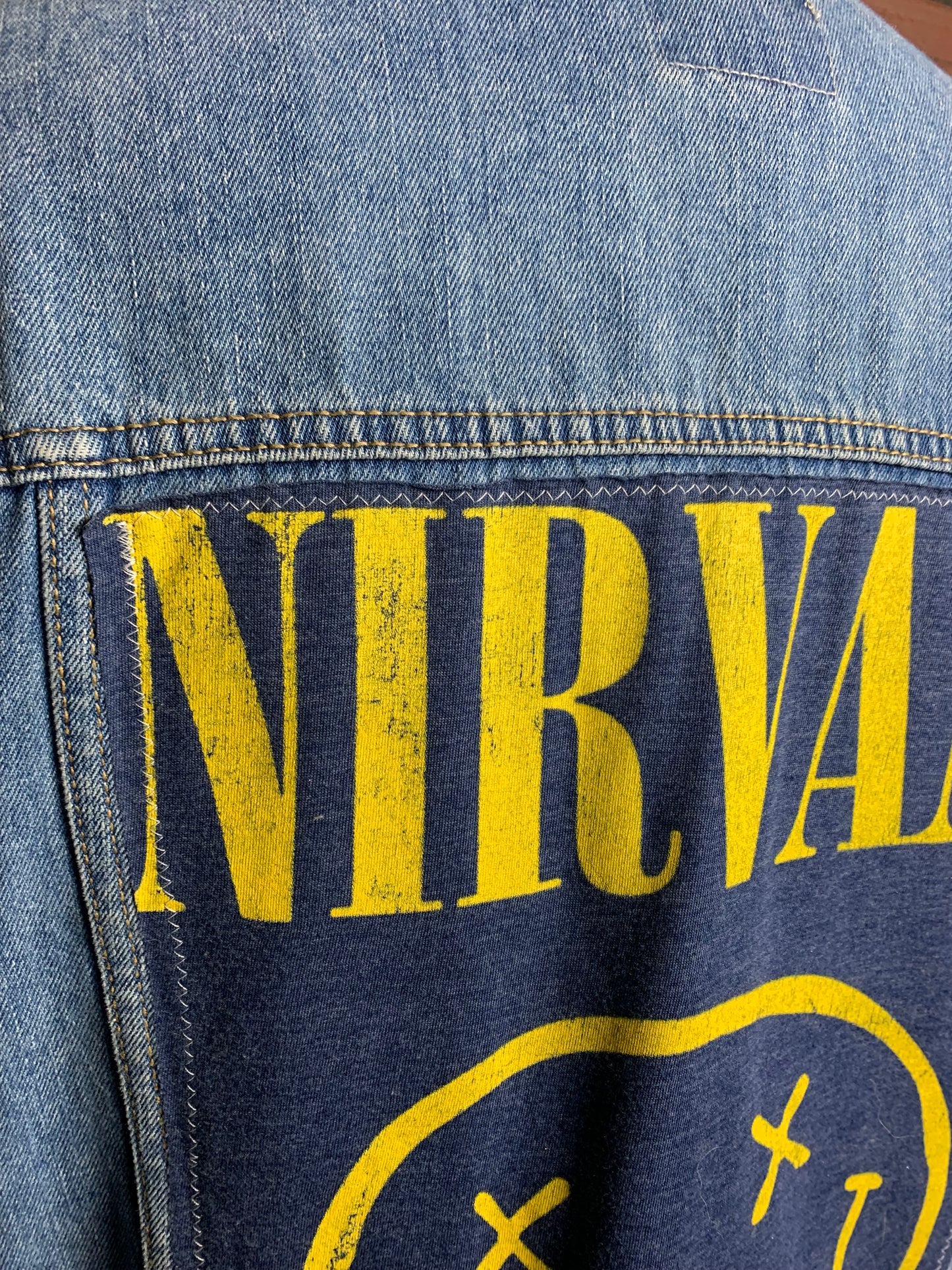 Nirvana Jean Jacket Custom Rework XXL