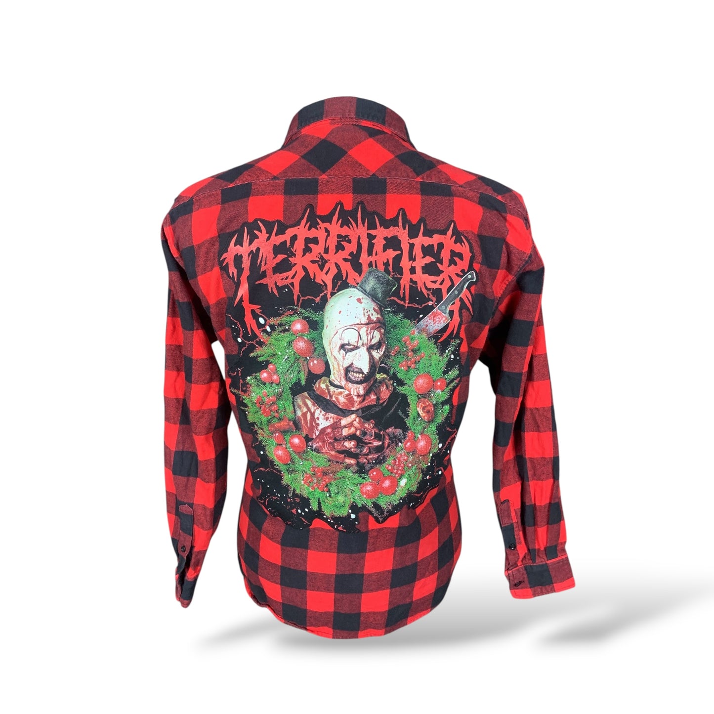 Terrifier Flannel Shirt Custom Rework Size Medium