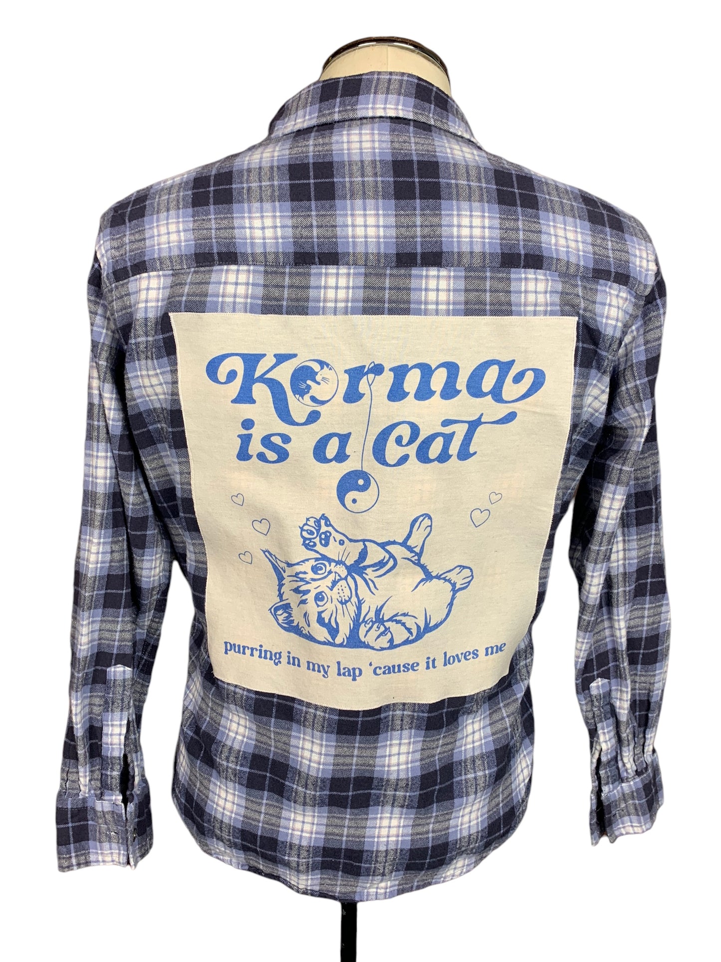 Taylor Swift Karma is a Cat Flannel Custom Rework
