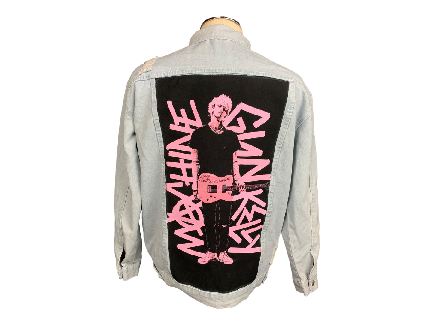 Machine Gun Kelly Denim Jacket Custom Rework XL