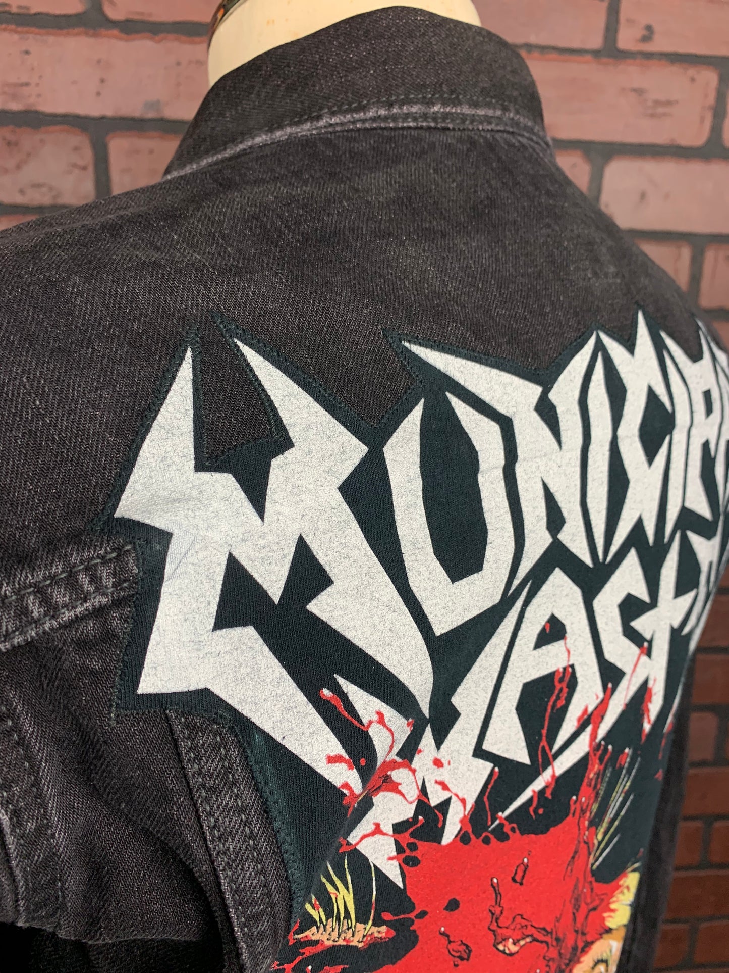 Municipal Waste “Dump Trump Jean Jacket Custom Rework Medium