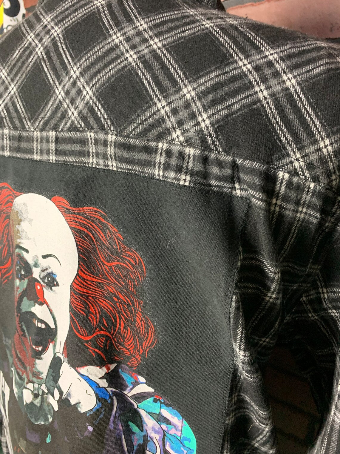Pennywise Flannel Shirt Custom Rewok XL