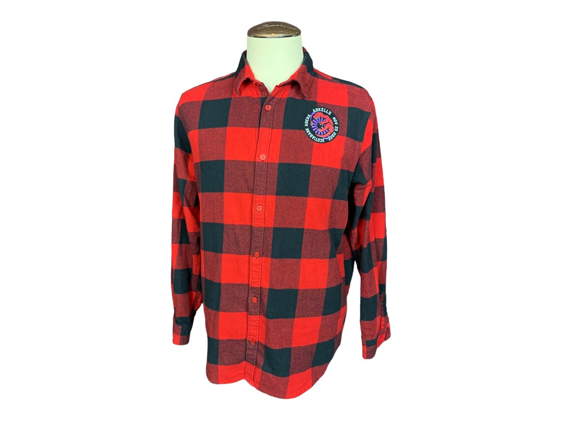 Arkells Flannel Shirt Custom Rework Xl