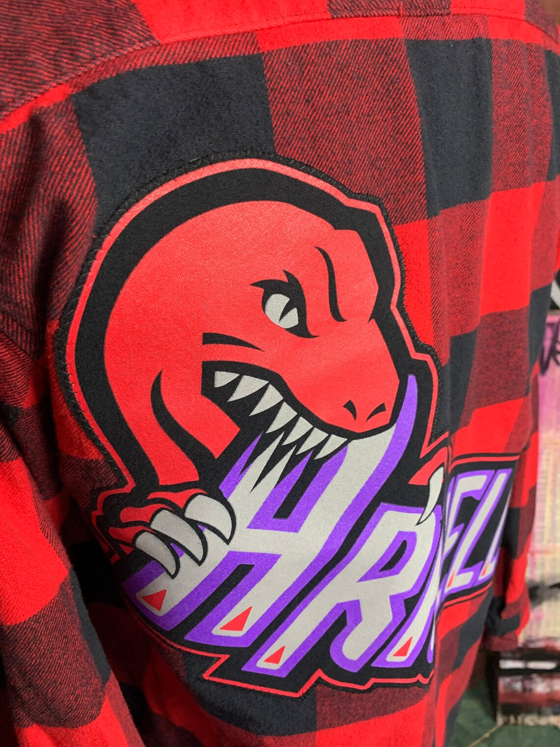 Arkells Flannel Shirt Custom Rework Xl